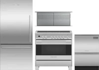 4 Piece Package Includes Refrigerator, Range, Hood And Dishwasher